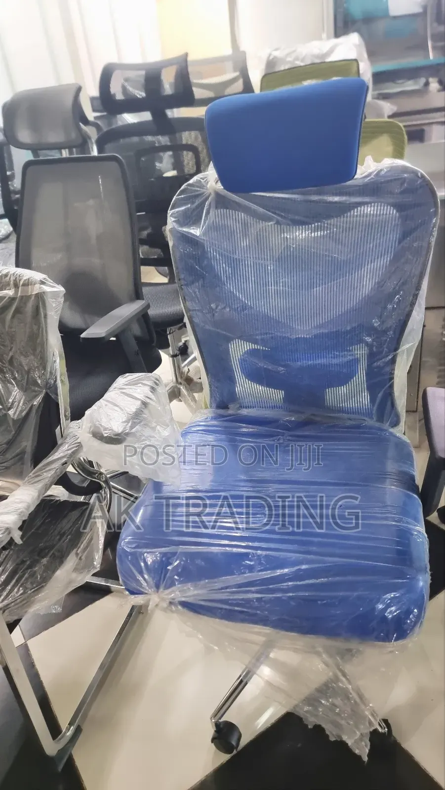 Office Manager Chair (Blue Color )