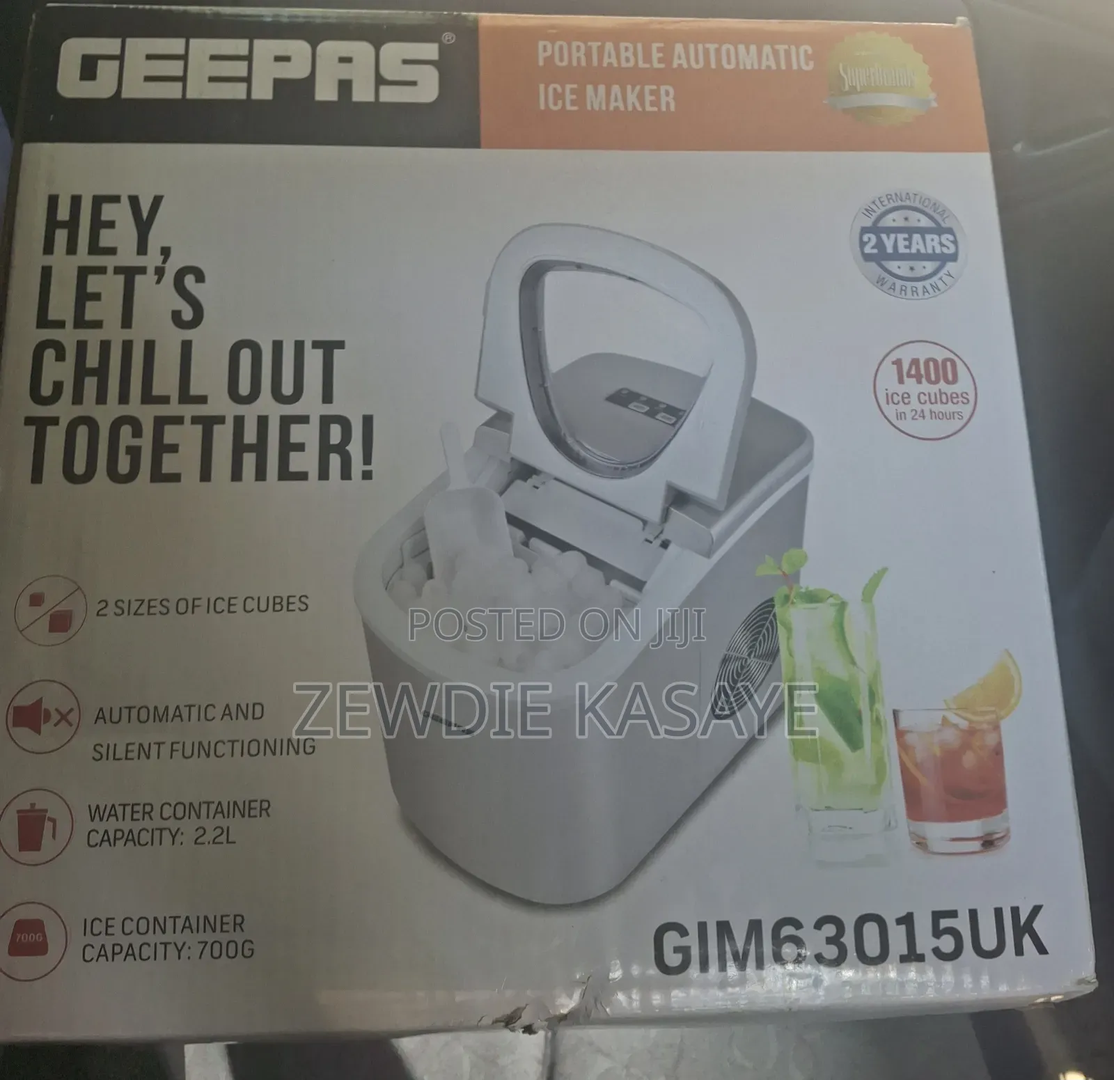 የበረዶ መስርያ Geepas Ice Maker