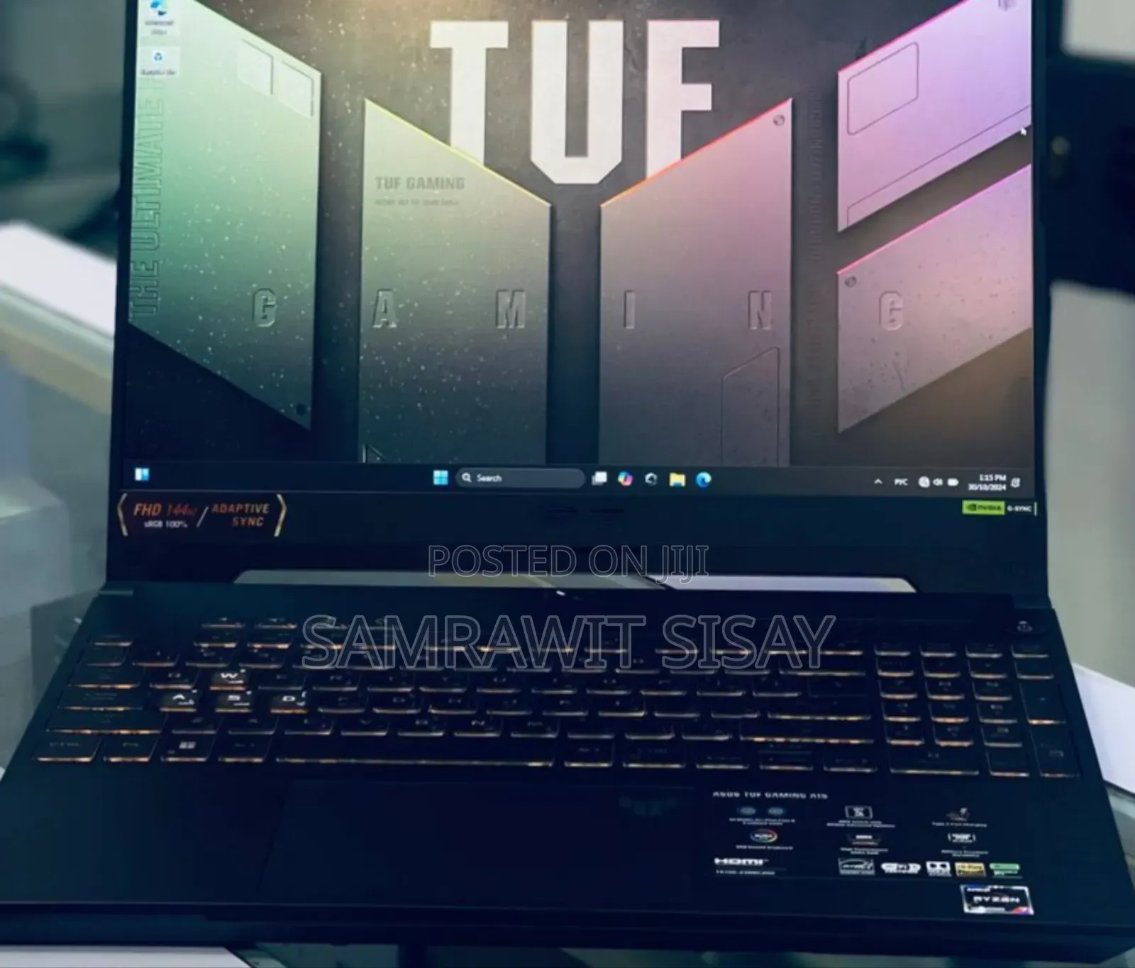 New Laptop Asus TUF Gaming A15 16GB AMD Ryzen 7 SSD 512GB