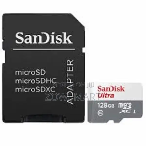 Sandisk Ultra 128 GB Class 10 UHS-I Micro With Adapter