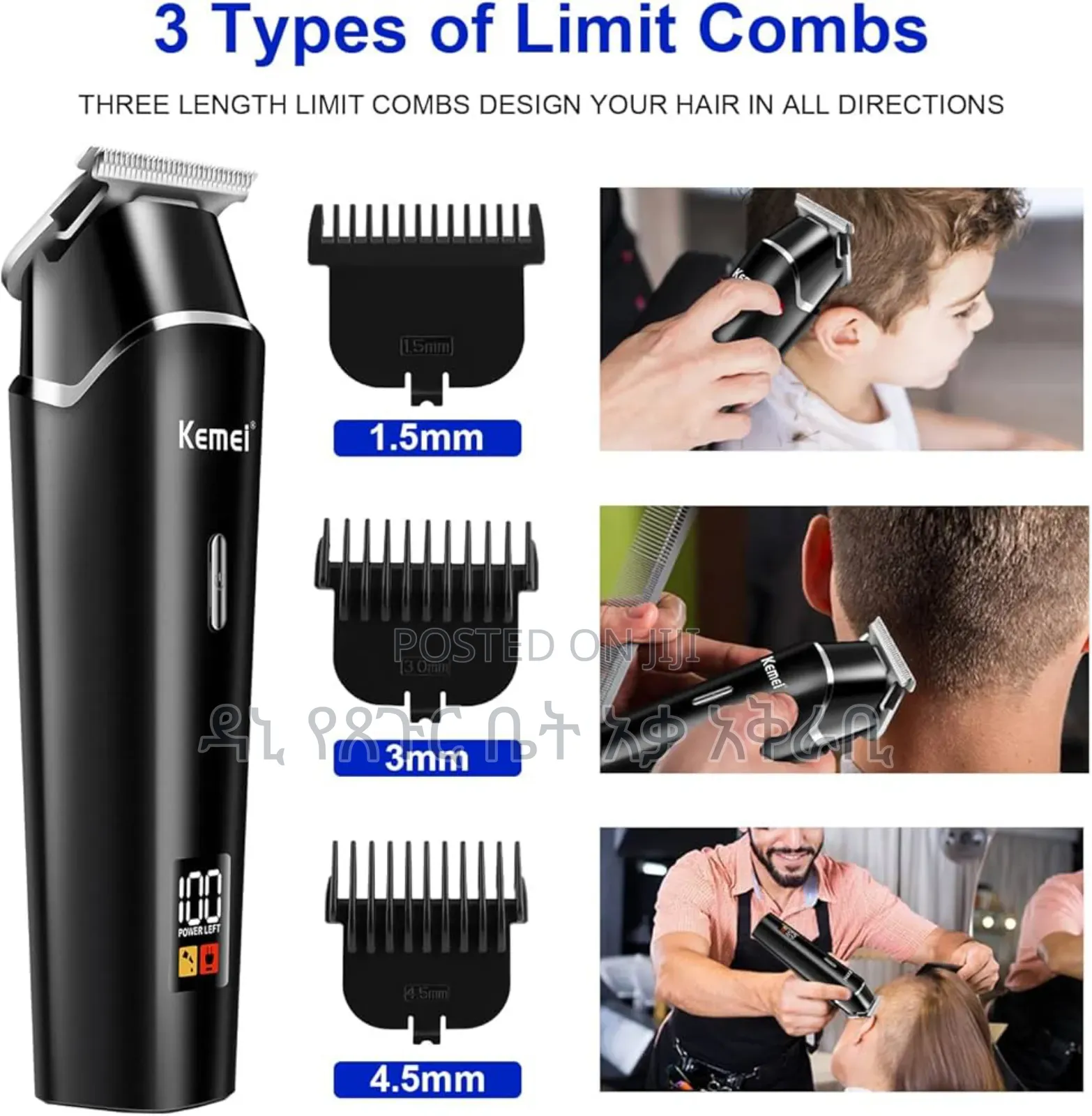 Kemei Original Hair Trimmer for Mens