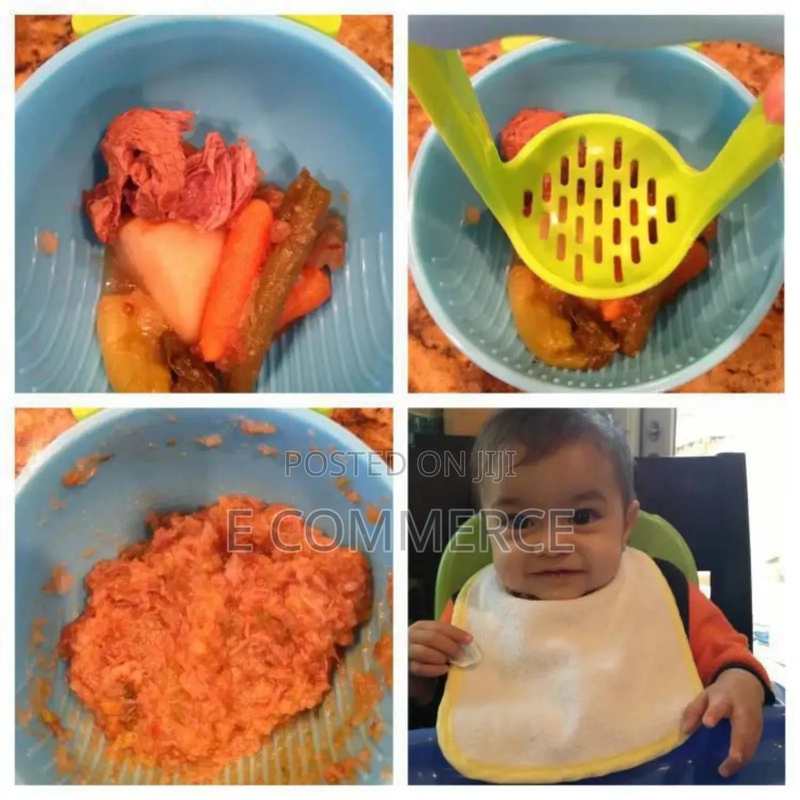 የህጻናት የተቀቀለ ምግብ መዳመጫ