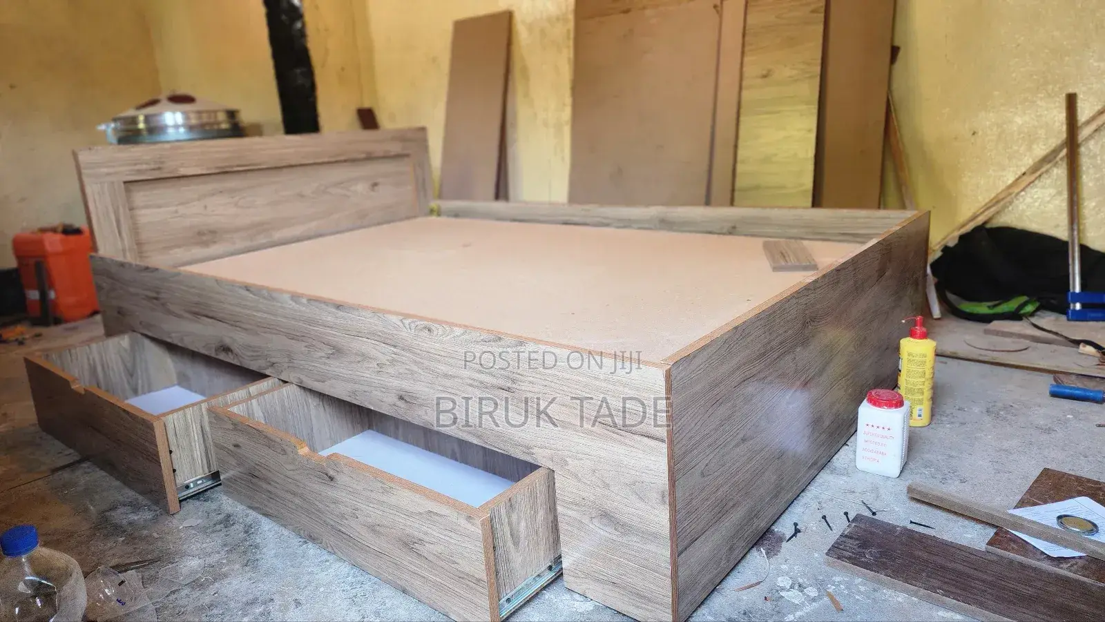 120 Size Laminated MDF Bed