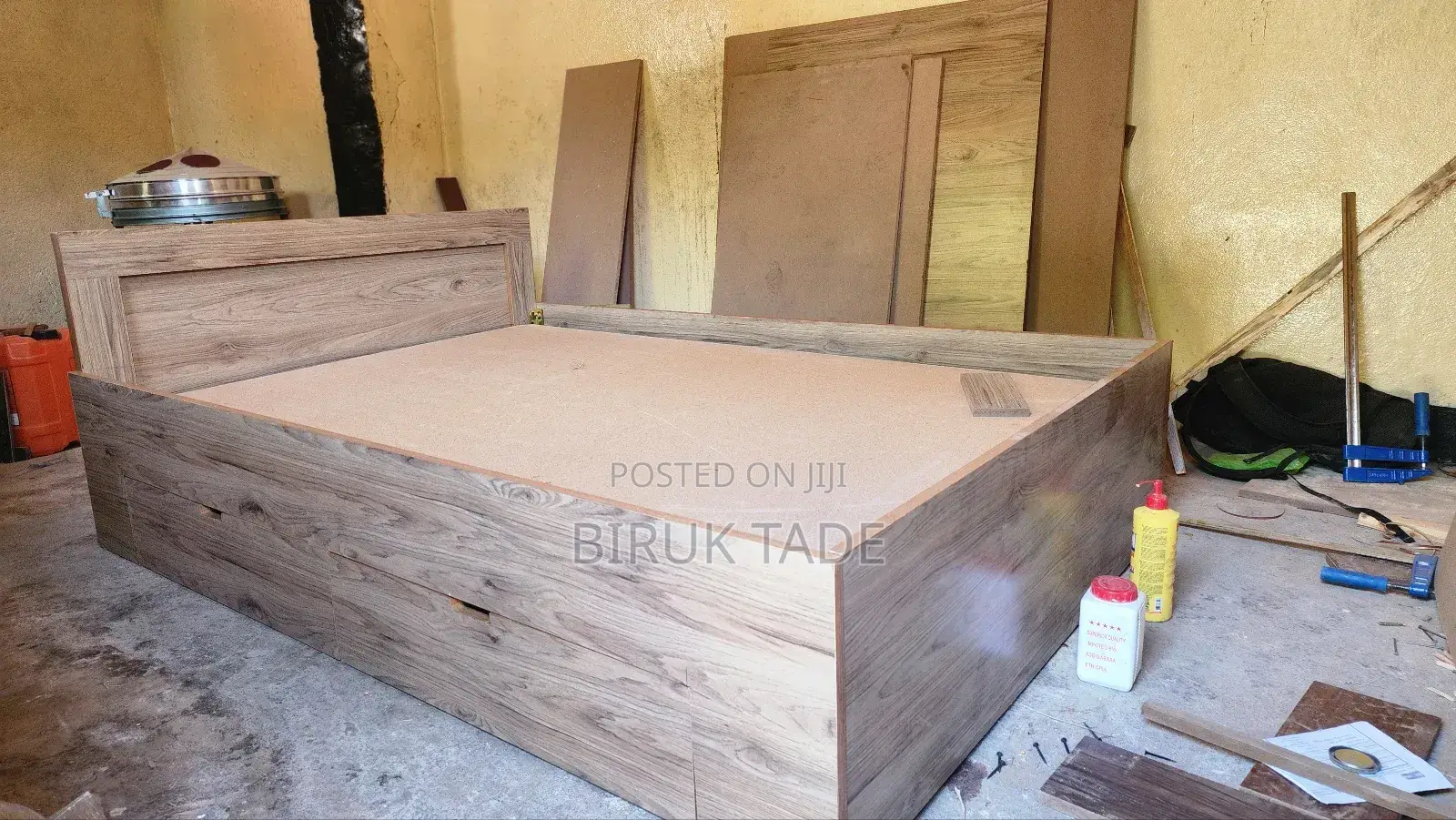 120 Size Laminated MDF Bed