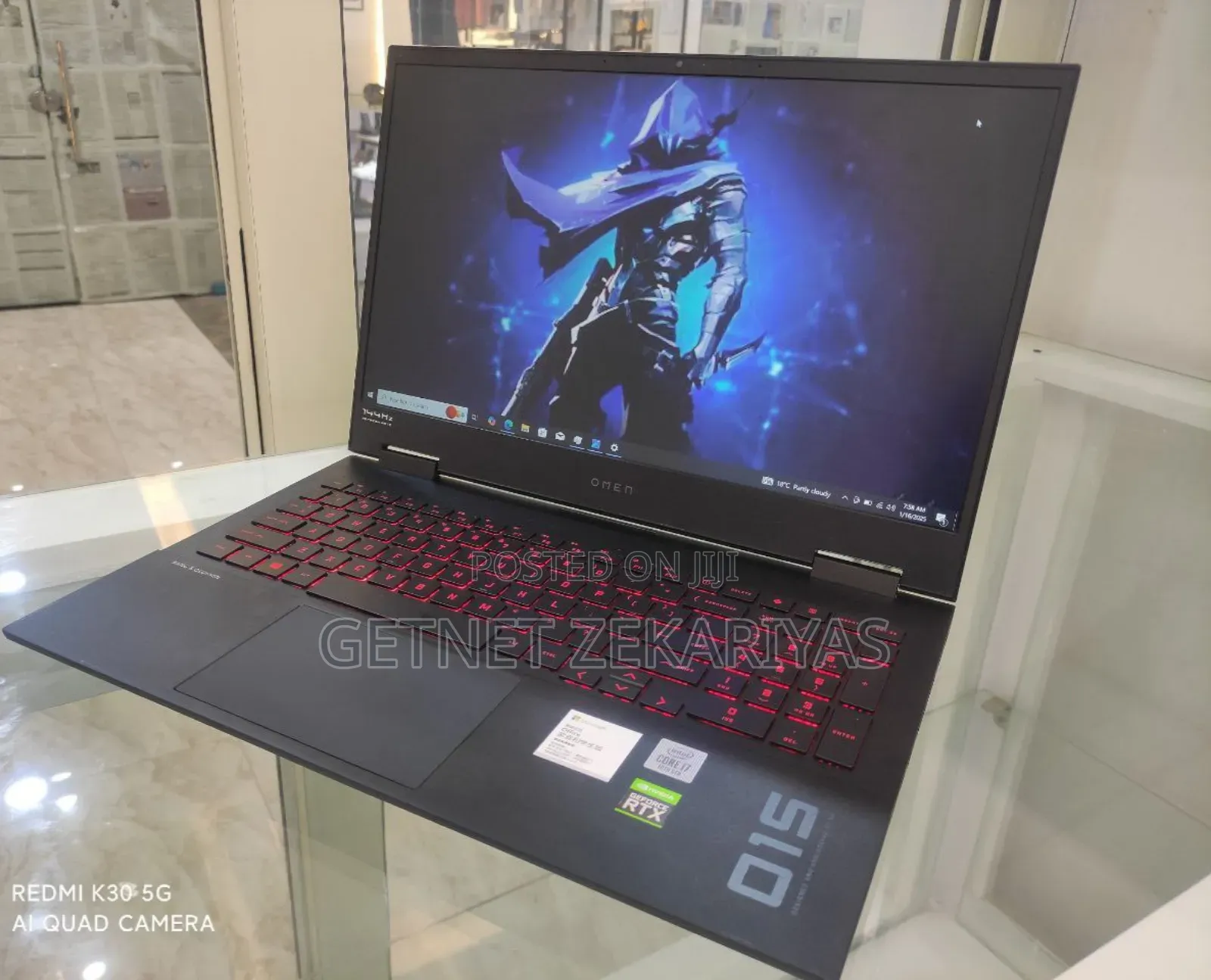 New Laptop HP Omen 16 16GB Intel Core I7 SSD 1T