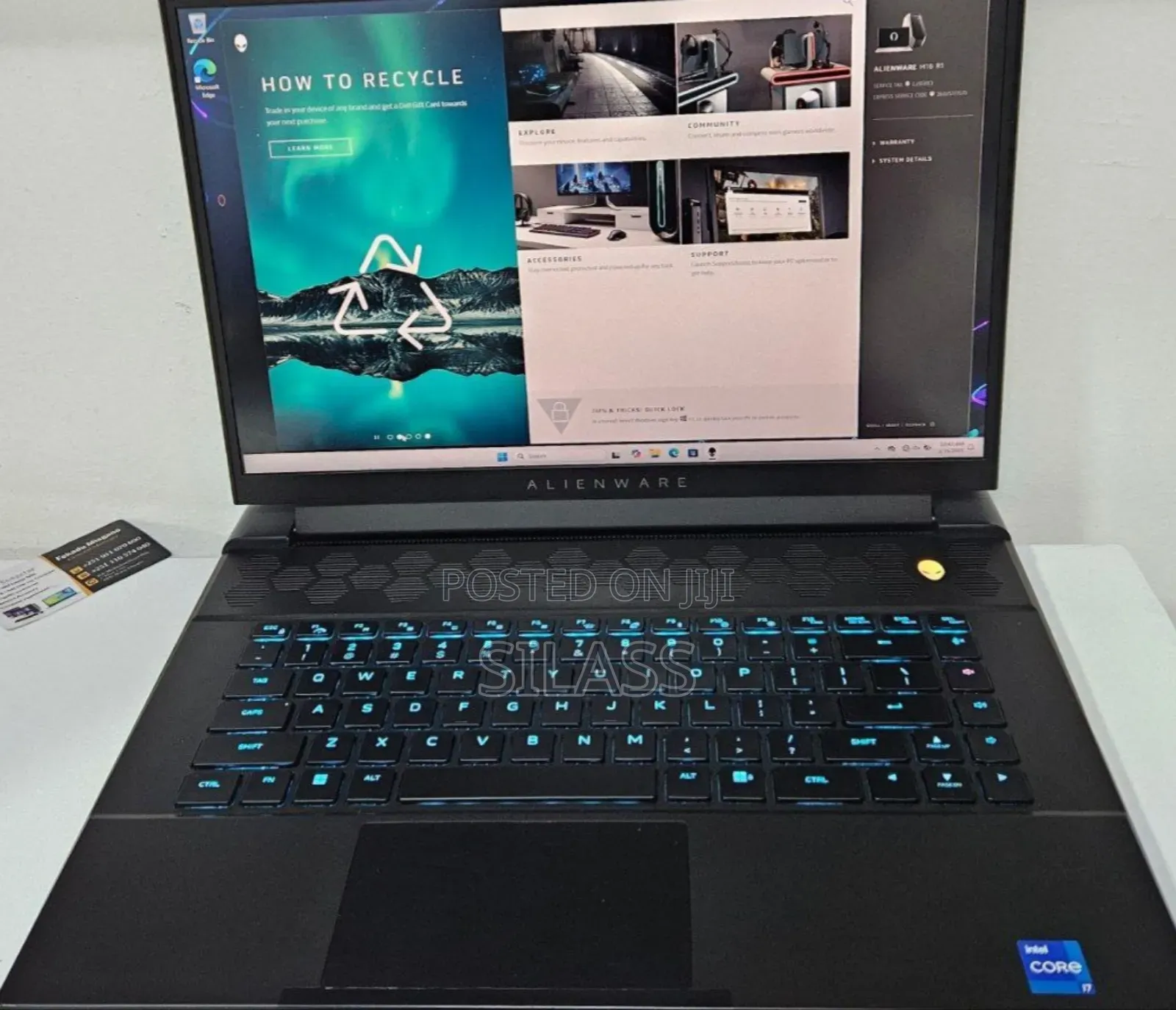 New Laptop Dell Alienware M16 R1 16GB Intel Core I7 SSD 1T