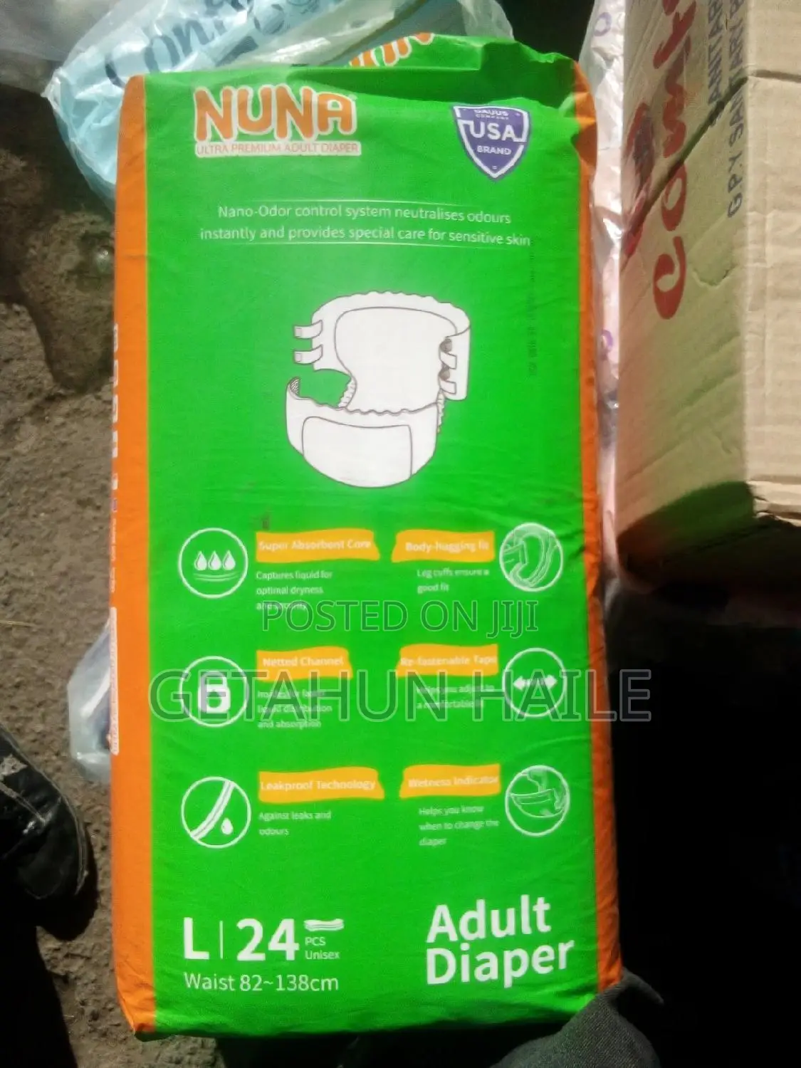Nuna Adult Diaper (ኑና የአዋቂ ዳይፐር) Standard