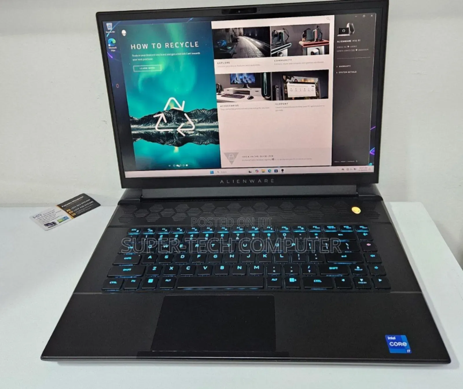 New Laptop Alienware M15 R3 16GB Intel Core I7 SSD 1T