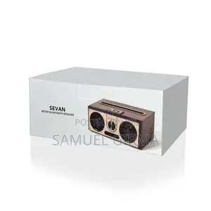 Photo - SEVAN - Giftology Retro Wood 20W Bluetooth Speaker With FM