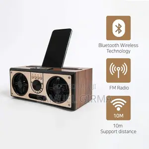 SEVAN - Giftology Retro Wood 20W Bluetooth Speaker With FM