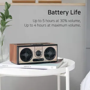 SEVAN - Giftology Retro Wood 20W Bluetooth Speaker With FM