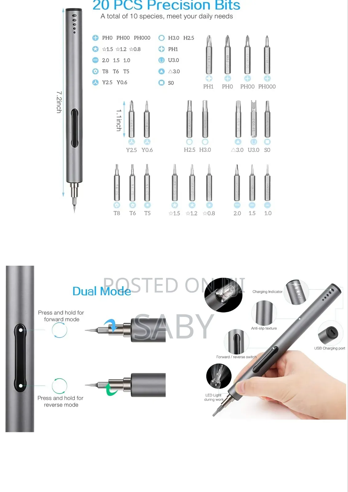 20in1 Electric Screwdriver Set