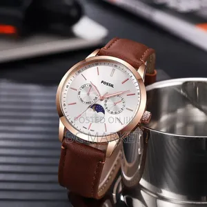 Fossil Leather Strap Watch