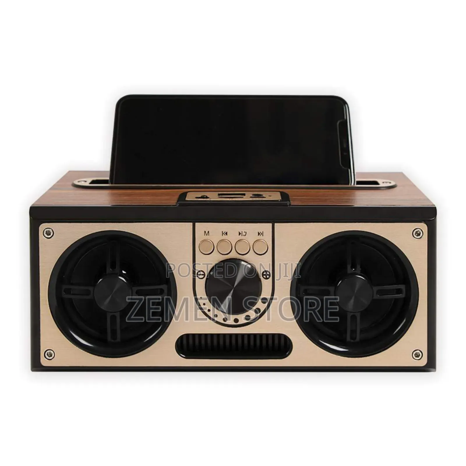 Vintage Wooden Bluetooth Speaker With Fm Radio