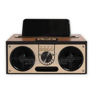 Vintage Wooden Bluetooth Speaker With Fm Radio