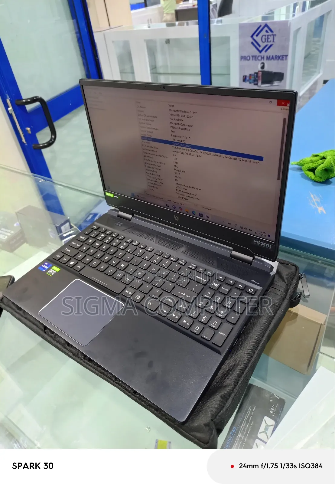 New Laptop Acer Predator Helios 300 16GB Intel Core I9 SSD 1T