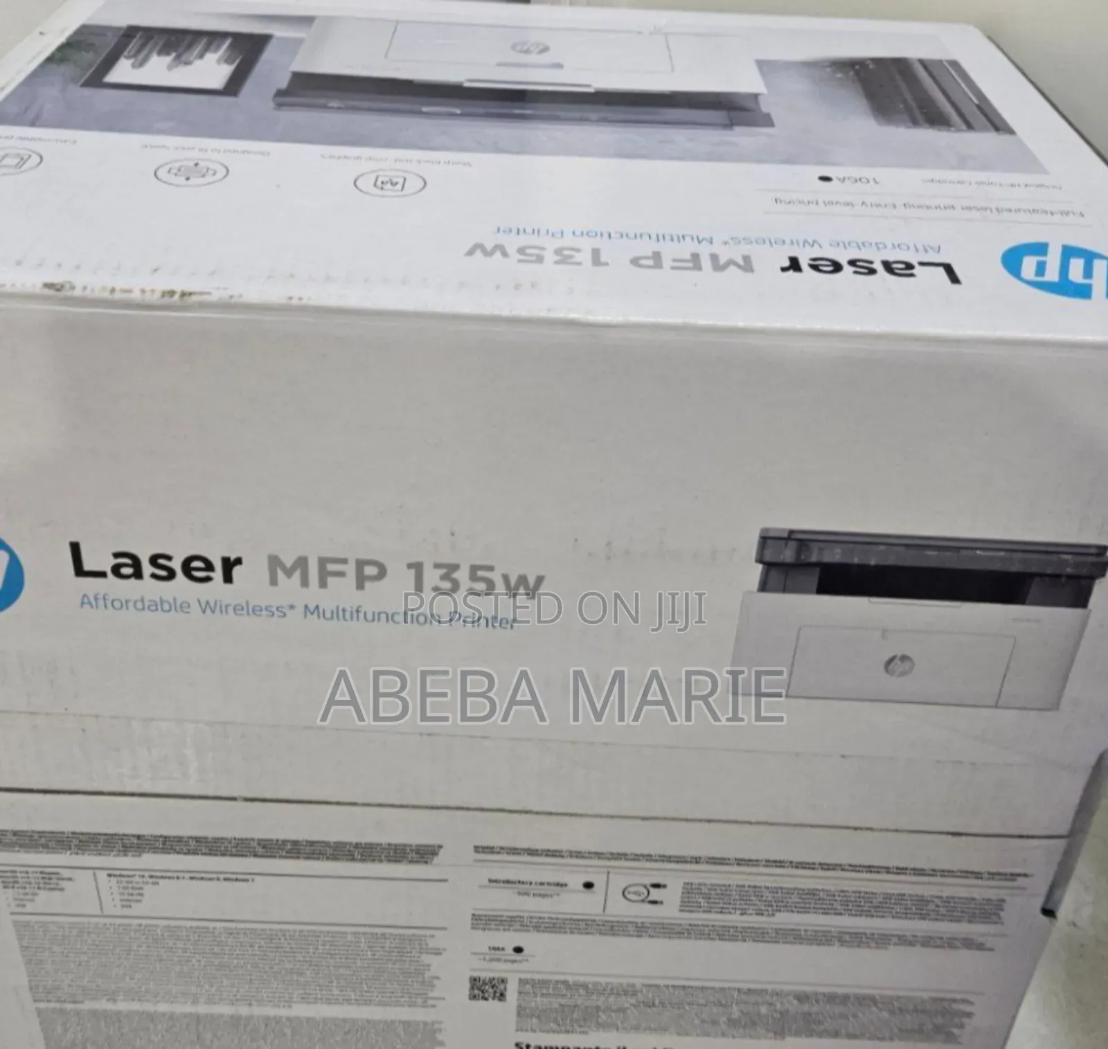 Hp Laser MFP 135w Print,Copy and Scan 3 in 1 Black