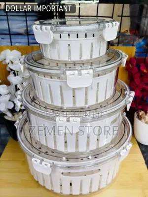 4pcs Transparent Acrylic Storage Containers