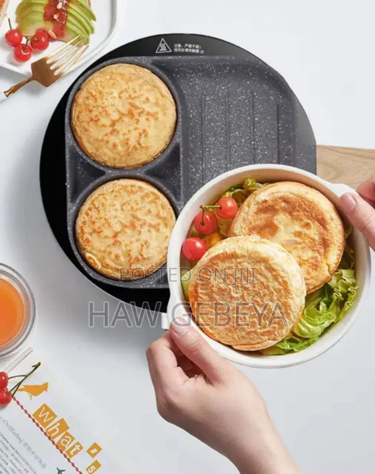 3 Partition Nonstick Pan