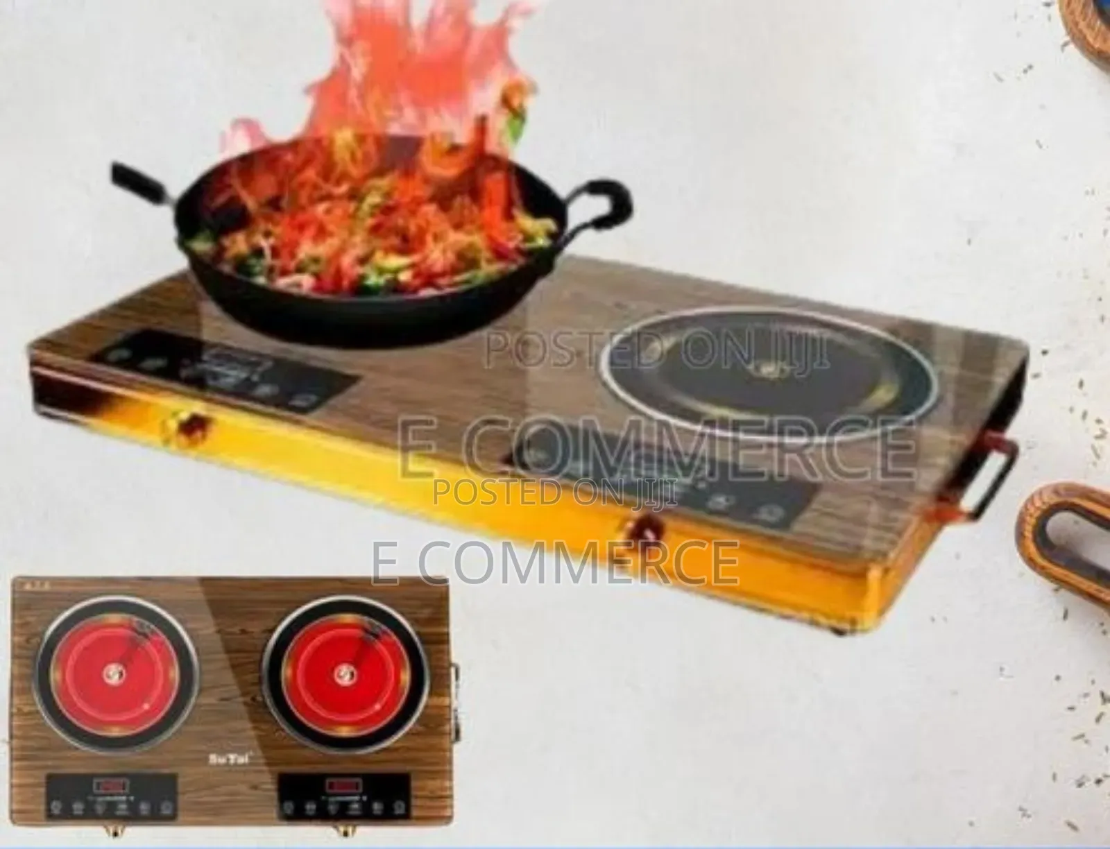 ዘመናዊ ባለሁለት የኤሌክትሪክ ምድጃ ስቶቭ