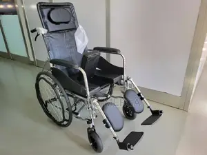 Steel Wheelchair參茸easy to Wipe Vinyl Leather藥行wheelchair