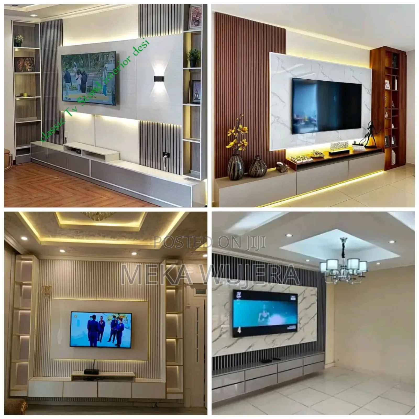 በካሬ የሚሰሩ Tv Stand