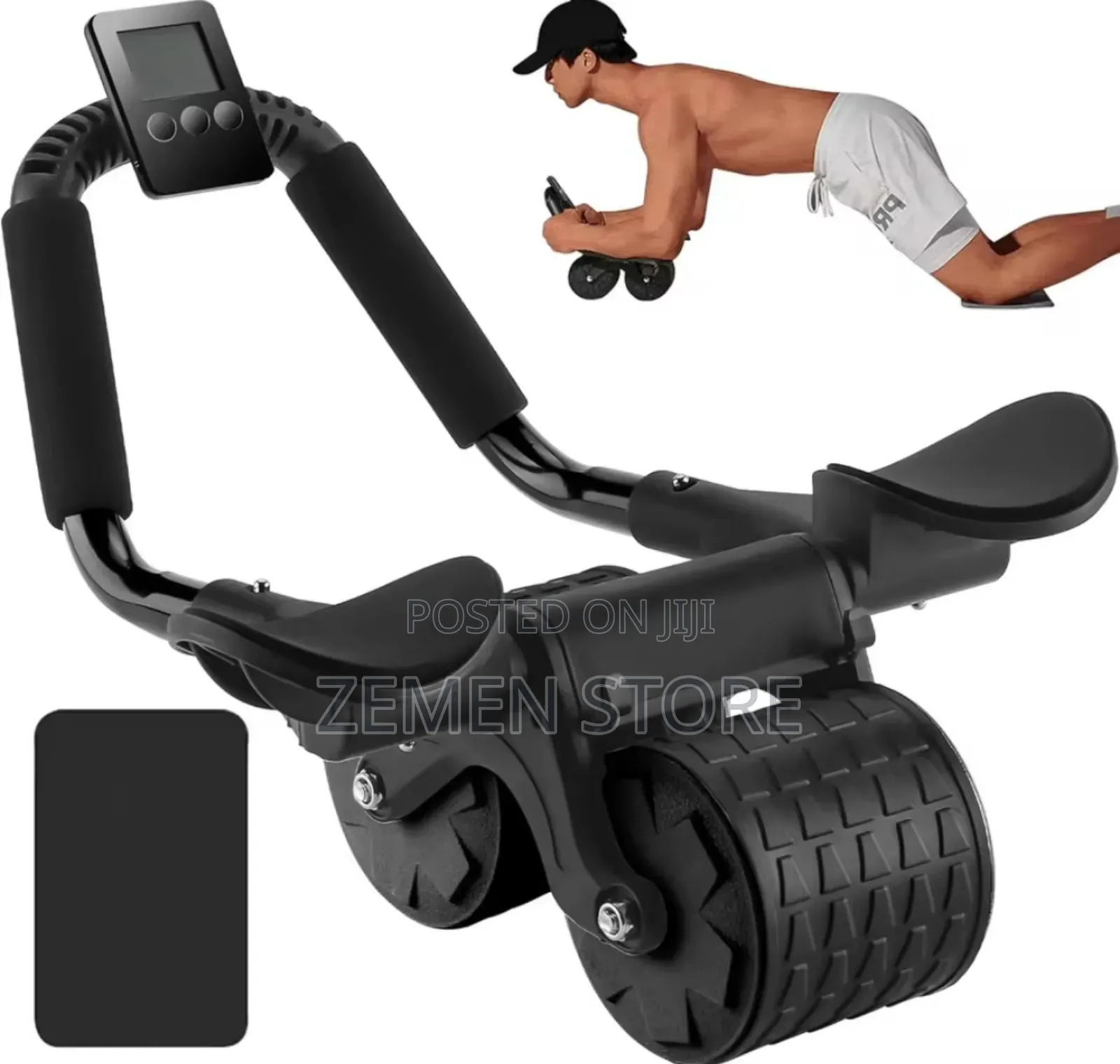 Ab Roller With Resistance Bands for Core Workouts