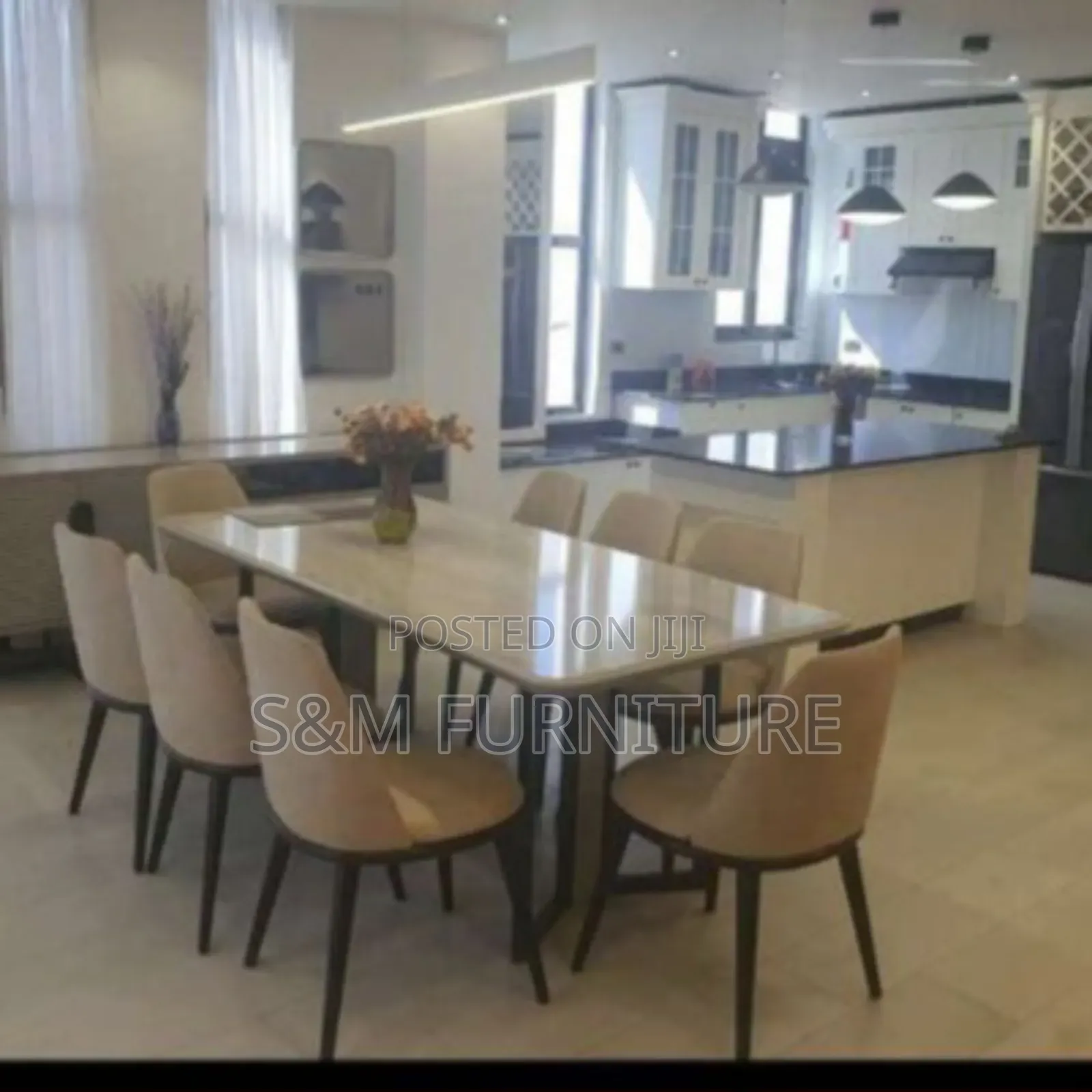 Exquisite 8 Seater Dining Set With Premium Quality.