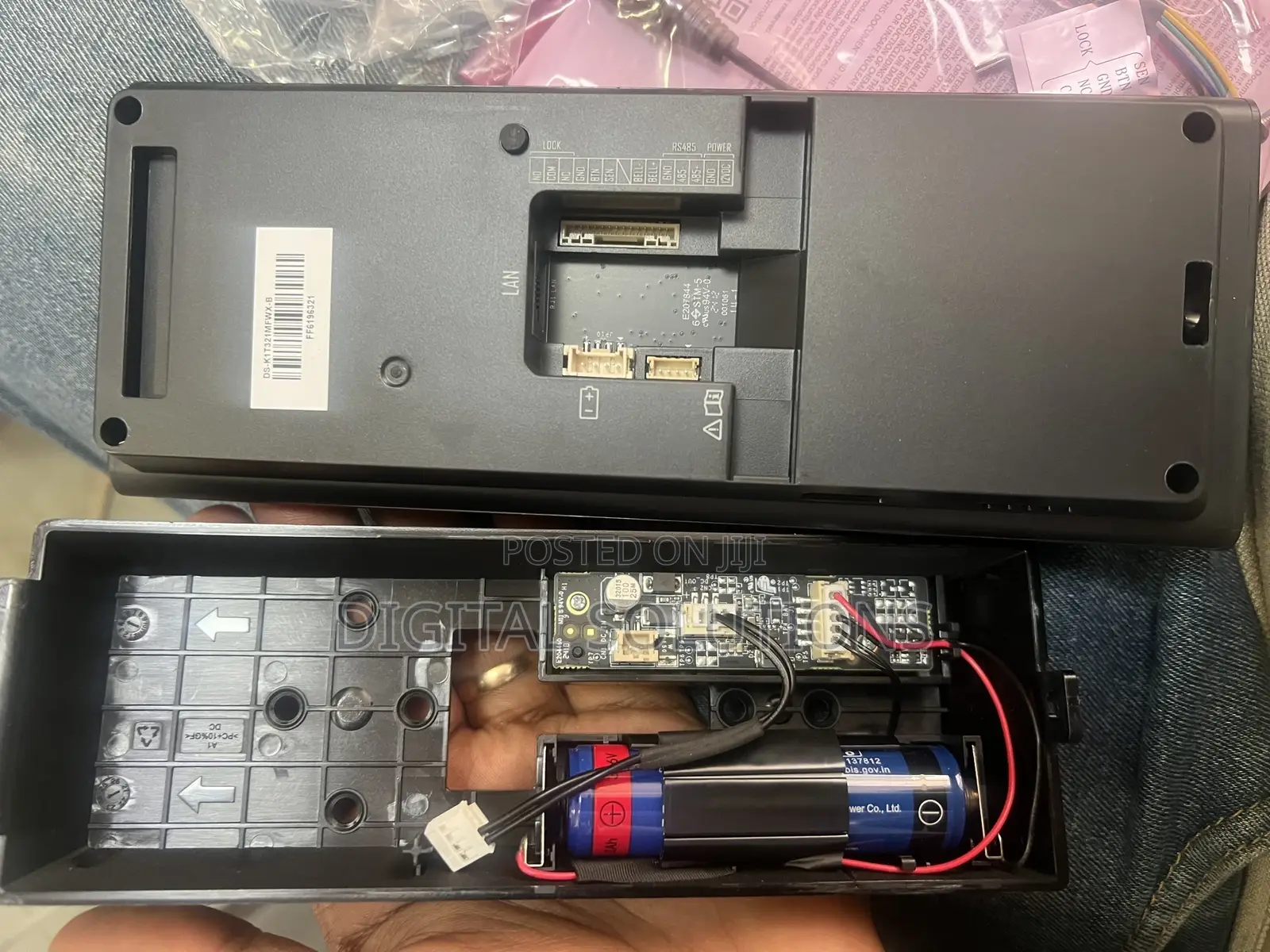 Face Id Hikvision Access Attendance Machine Backup Battery
