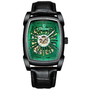 Photo - Men Hollowing Square Automatic Mechanical Waterproof Leather