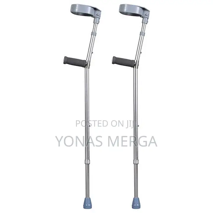 Elbow Crutches 画rubber Cap (Strengthened With a Steel Pad)