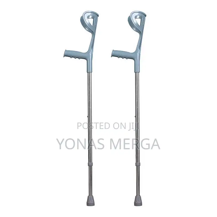 Elbow Crutches 画rubber Cap (Strengthened With a Steel Pad)