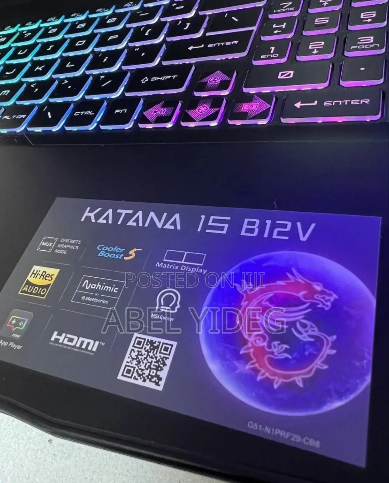 New Laptop MSI Katana 15 16GB Intel Core I7 SSD 512GB