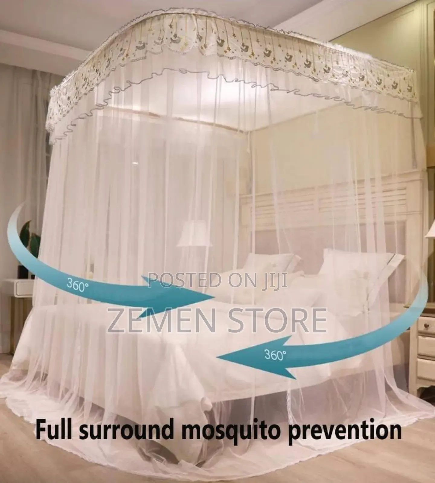 U-Shaped Mosquito Net With Stainless Steel Frame