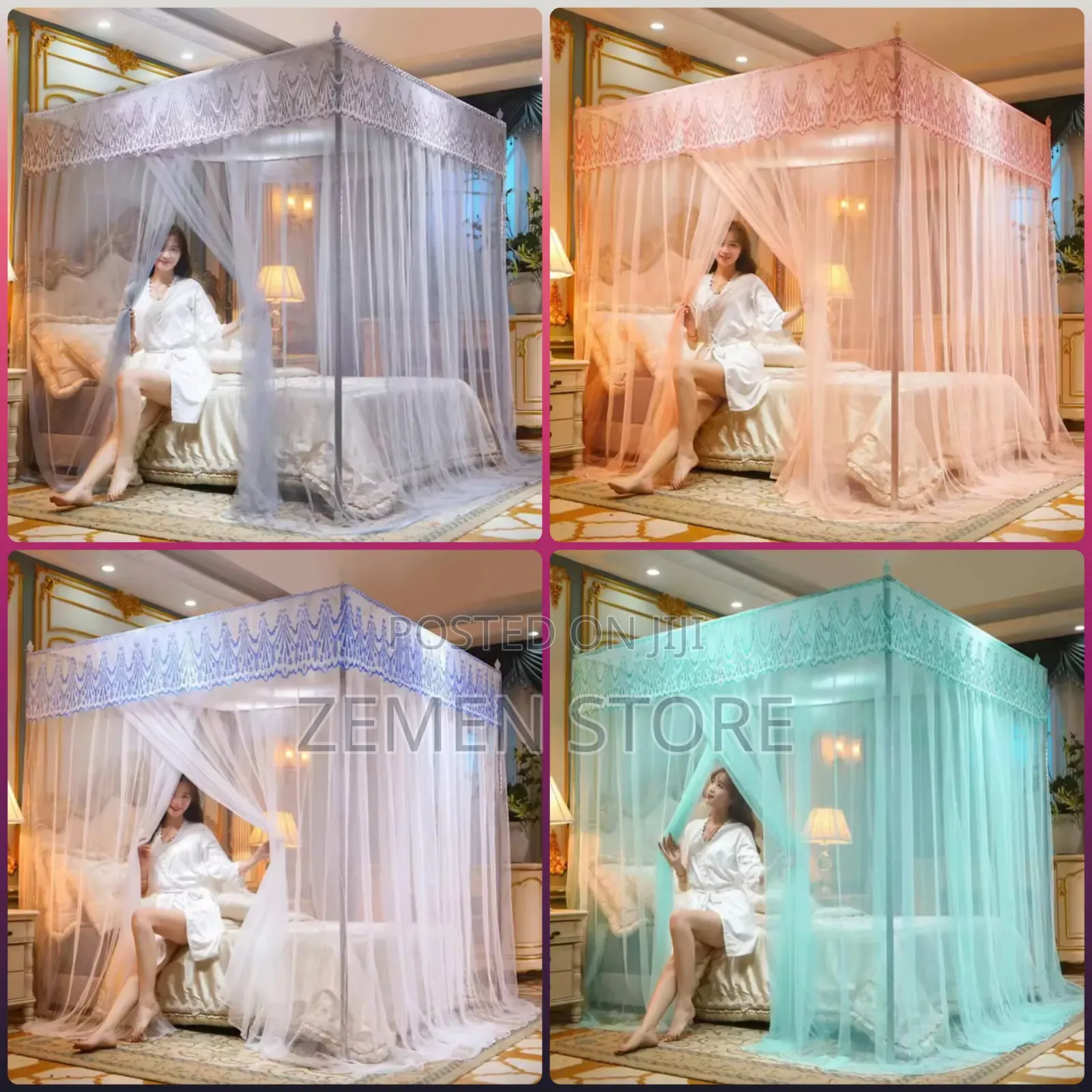 Elegant Mosquito Net With Sturdy Stainless Steel Frame