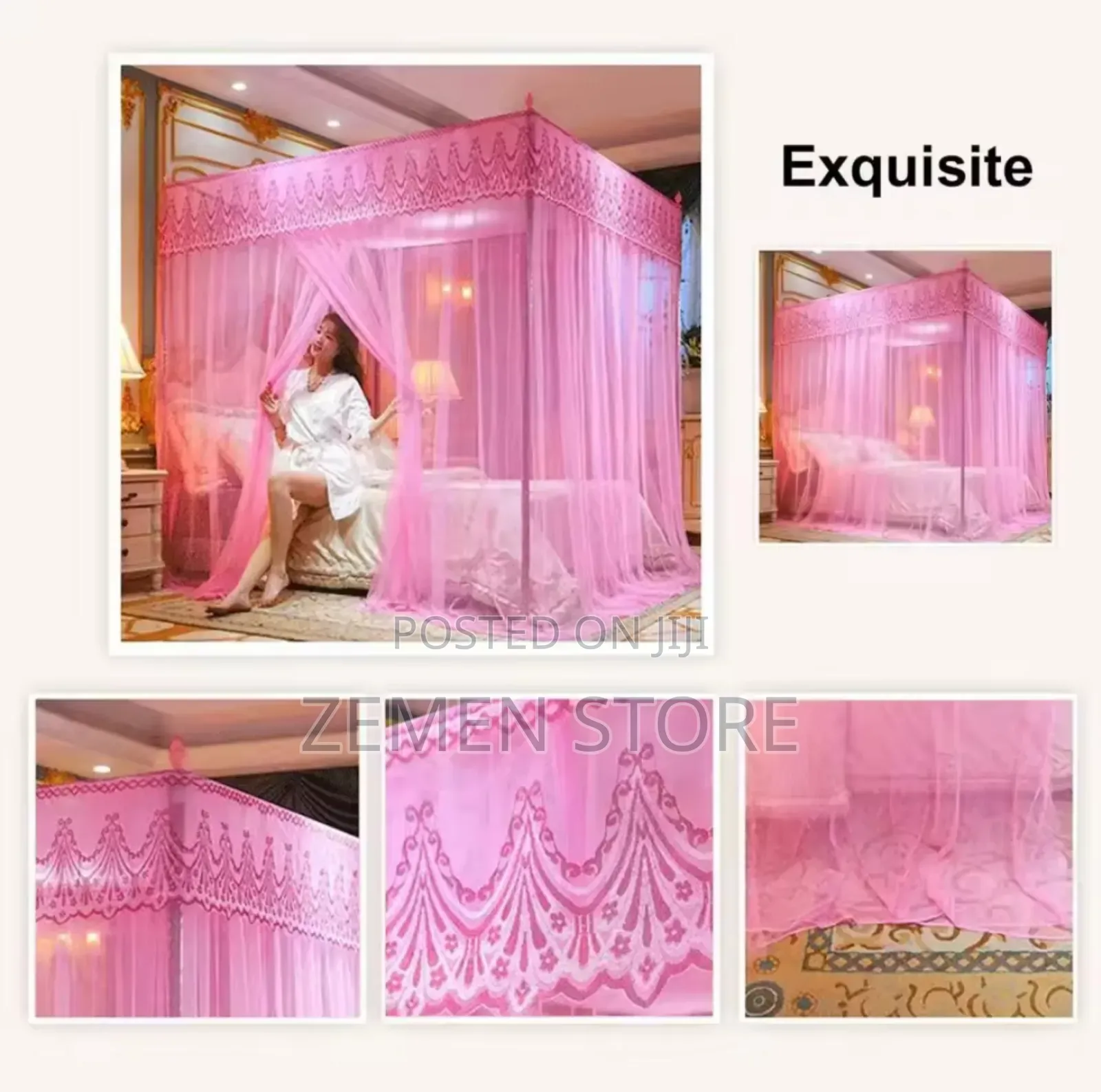 Elegant Mosquito Net With Sturdy Stainless Steel Frame