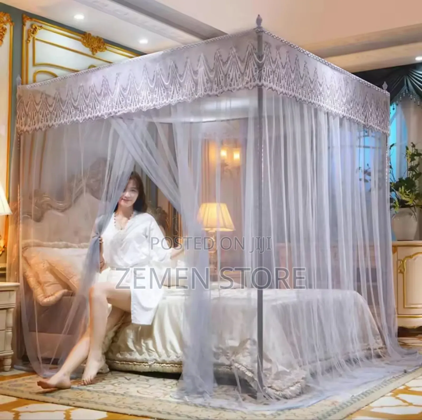 Elegant Mosquito Net With Sturdy Stainless Steel Frame