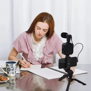 Production Kit With Tripod Microphone With Phone Holder