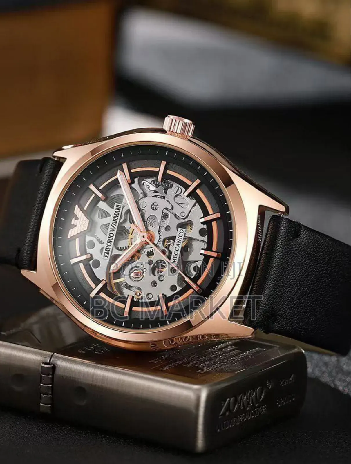 Leather Belt Automatic Luxury Watch Men's