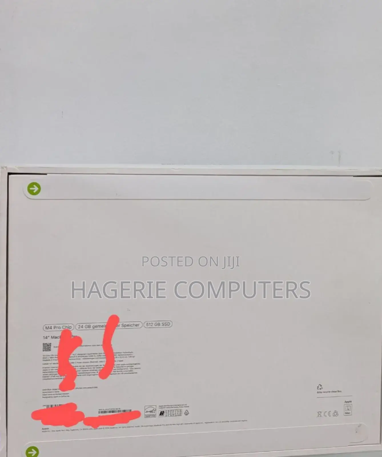 New Apple MacBook Pro 2024 M4 14-Inch 24GB Apple M4 Pro SSD 512GB