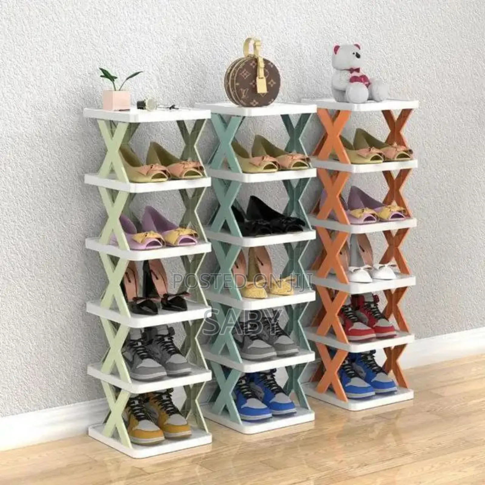 Six Layer Folding Shoe Rack