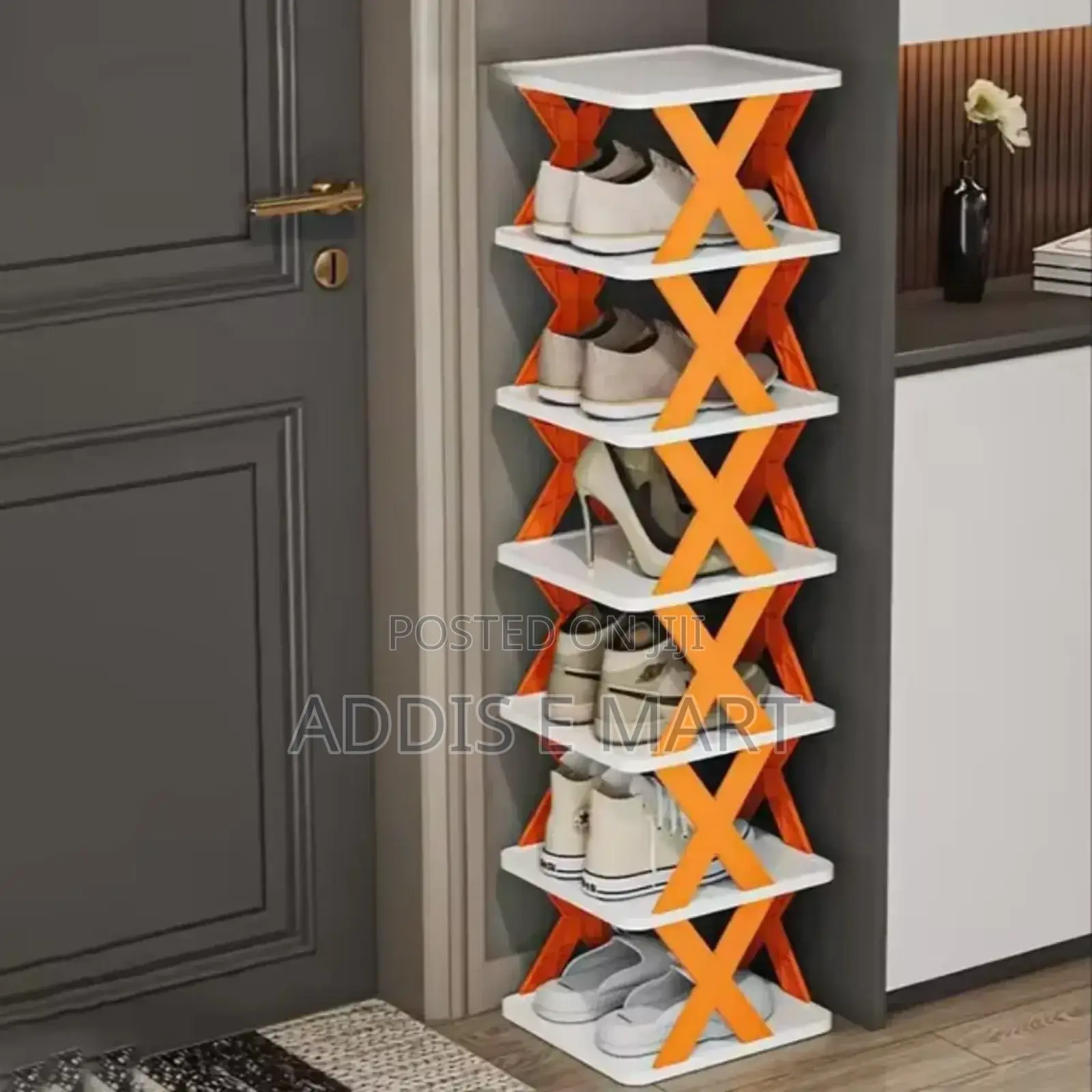 ለጠባብ ቤት ተመራጭ 6 Layer Shoes Rack