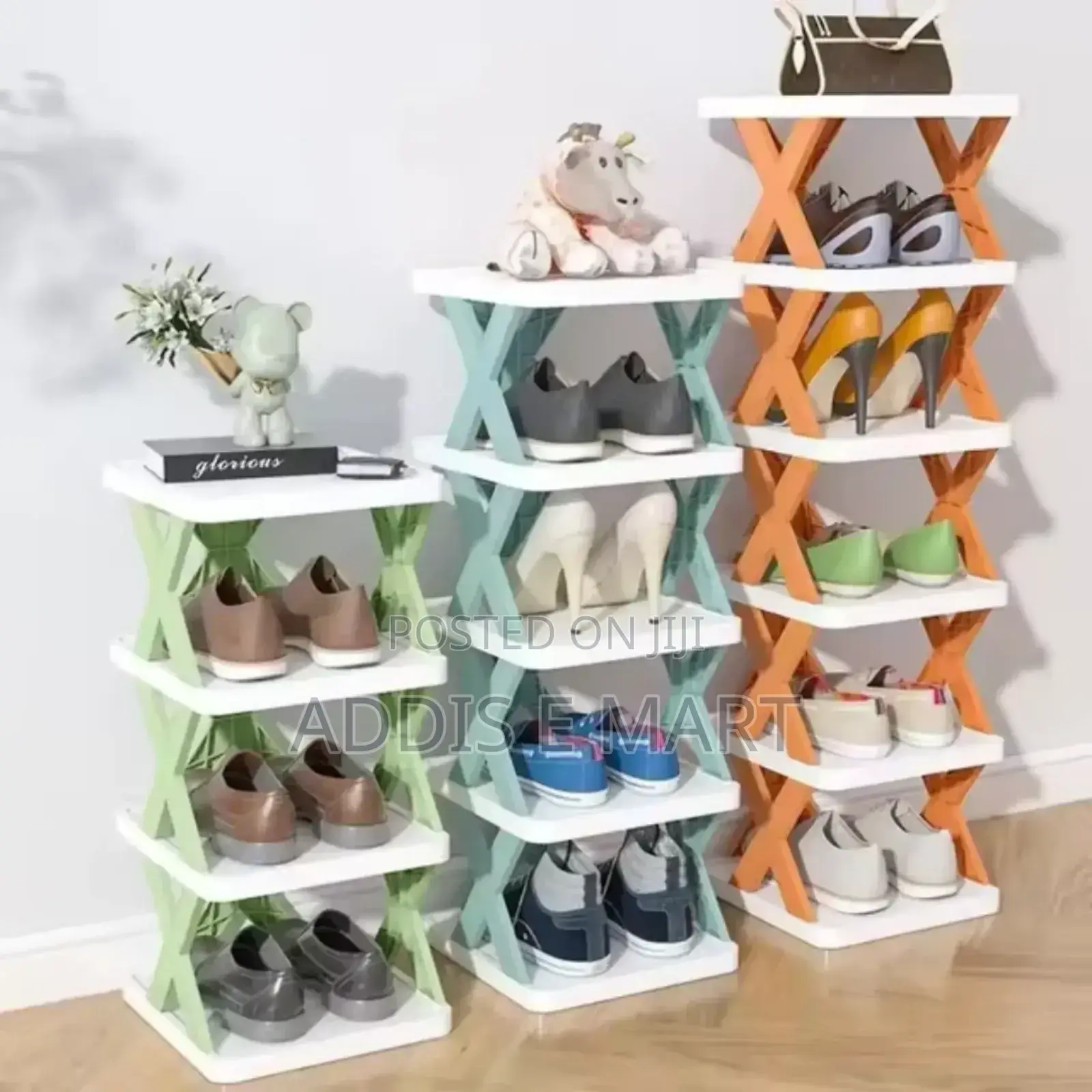 ለጠባብ ቤት ተመራጭ 6 Layer Shoes Rack