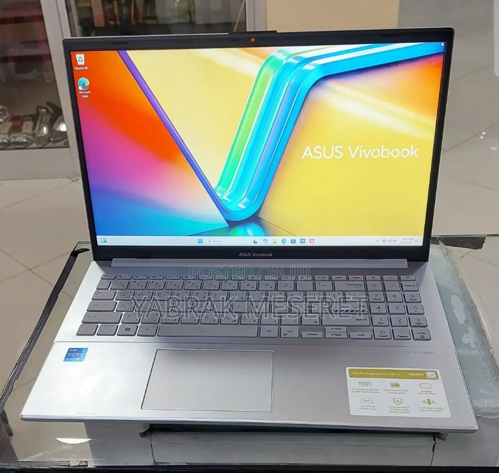 New Laptop Asus VivoBook 15 X505BA 8GB Intel Core I3 SSD 256GB