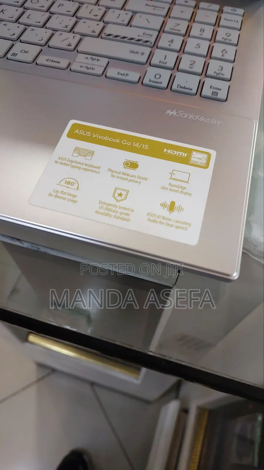 New Laptop Asus VivoBook 15 X505BA 8GB Intel Core I3 SSD 256GB