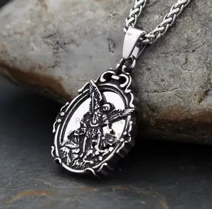Mens Transparent Religious Chain Necklace