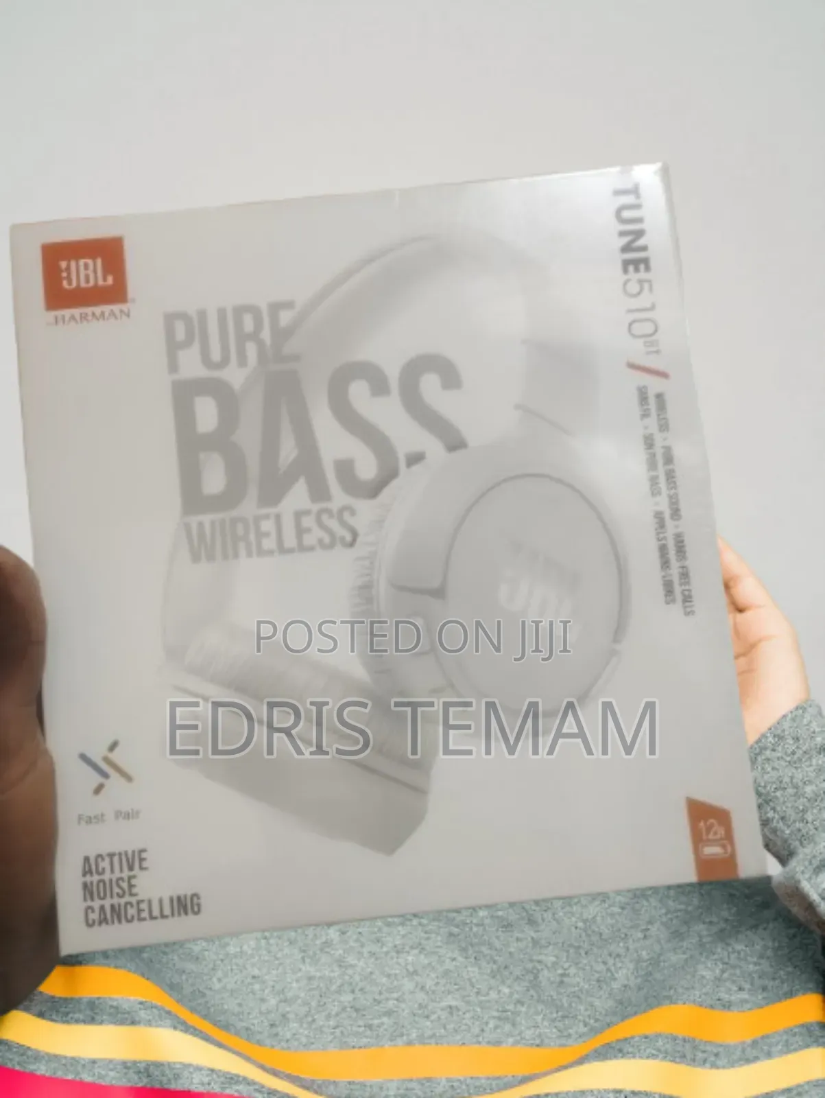 JBL Tune 510bt Immersive Sound With White Colour