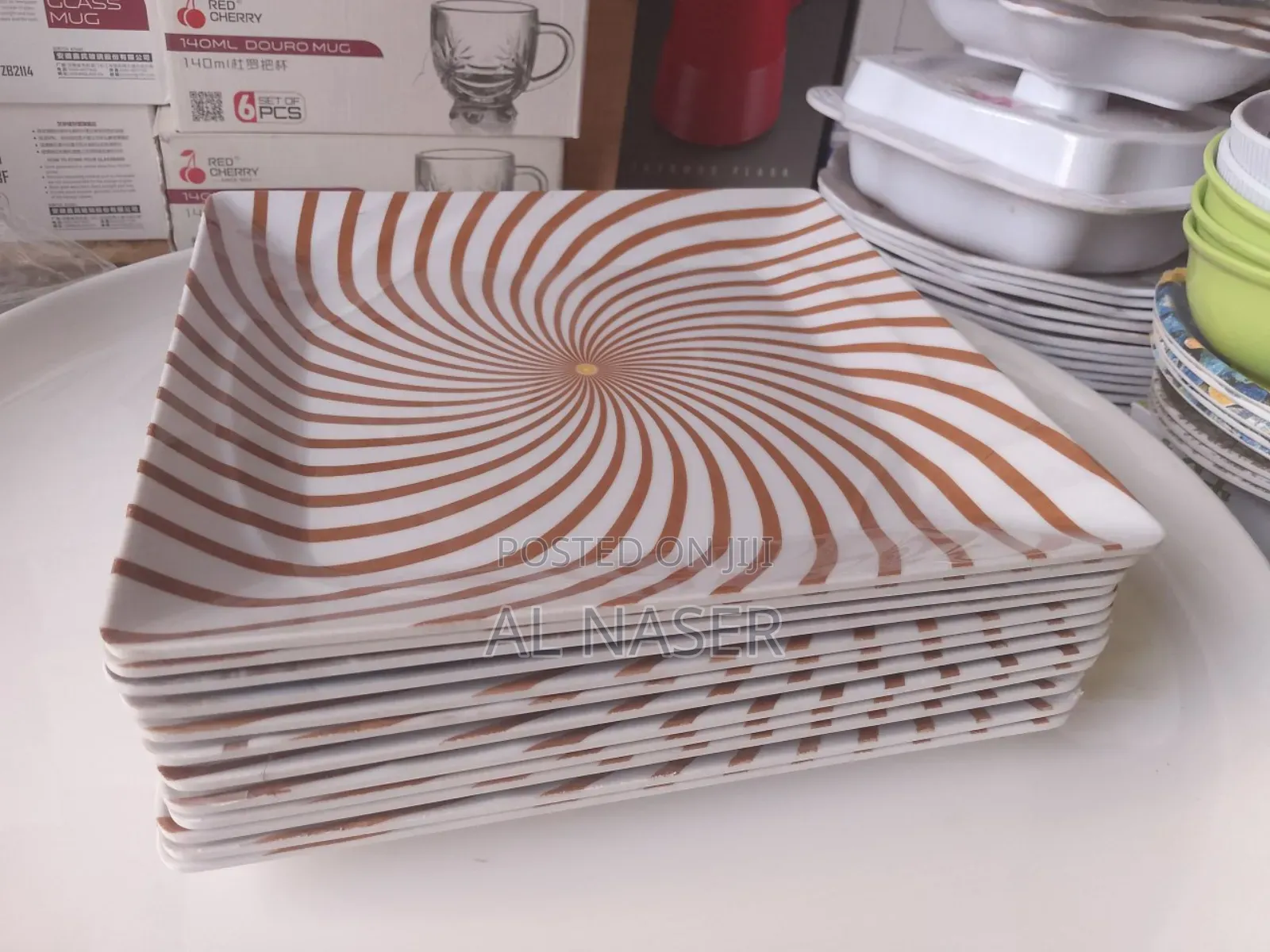 4ማእዘን ማይካ ዝርግ ሳህን