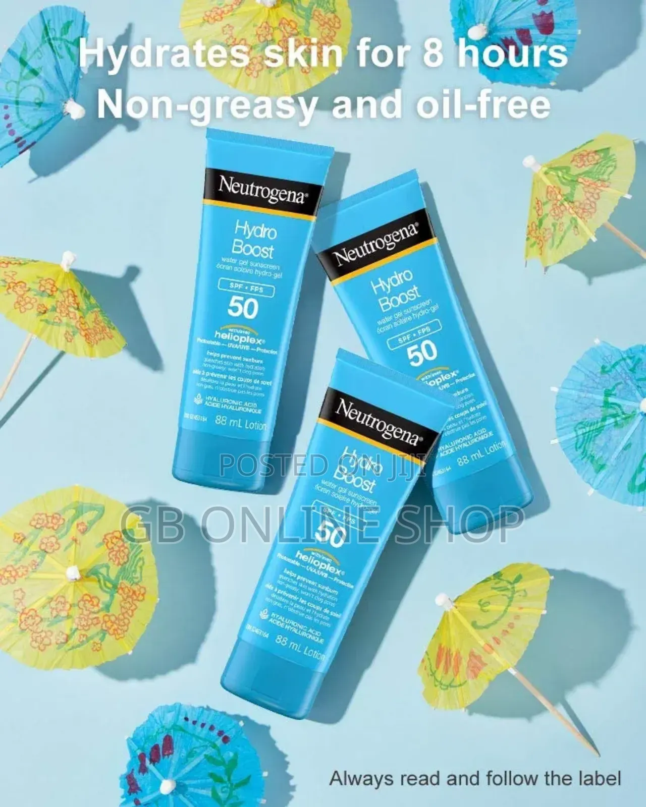 Neutrogena Hydro Boost Water Face Sunscreen SPF 50 88 Ml