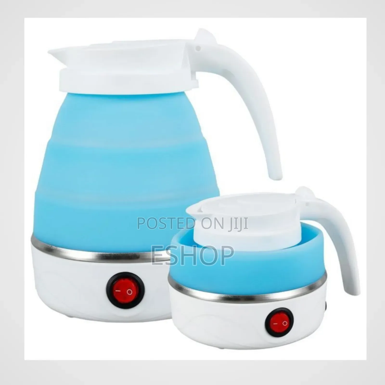 **600ml Silicone Electric Kettle – Foldable for Easy Storage
